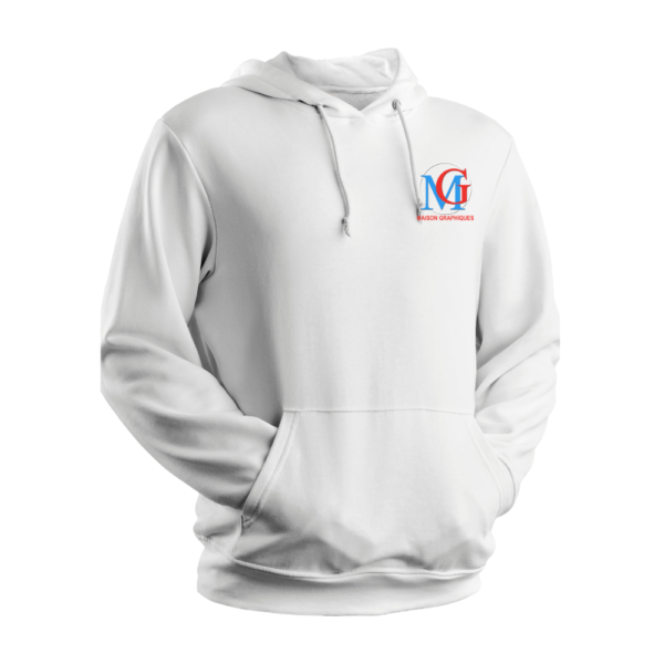 Sweat à Capuche Blanc
