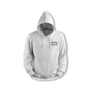 Sweat à Capuche Blanc