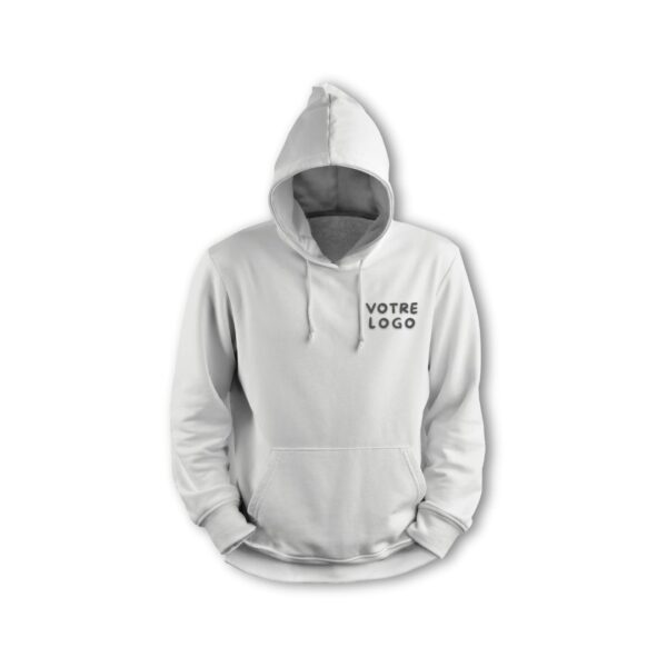 Sweat à Capuche Blanc